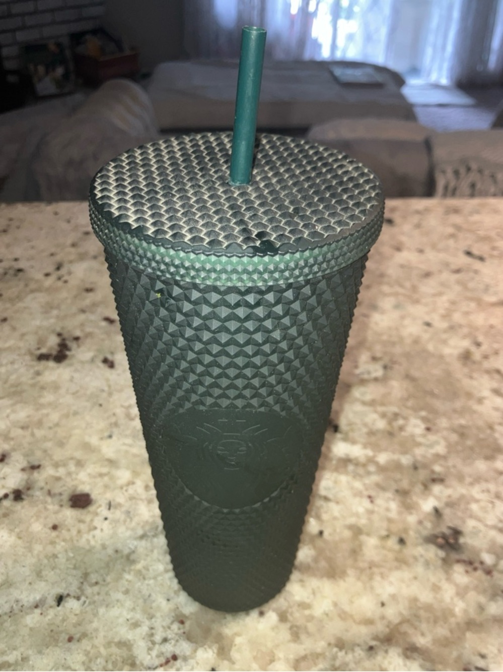 Starbucks Matte Forest Green Travel Tumbler with Textured Lid NWT